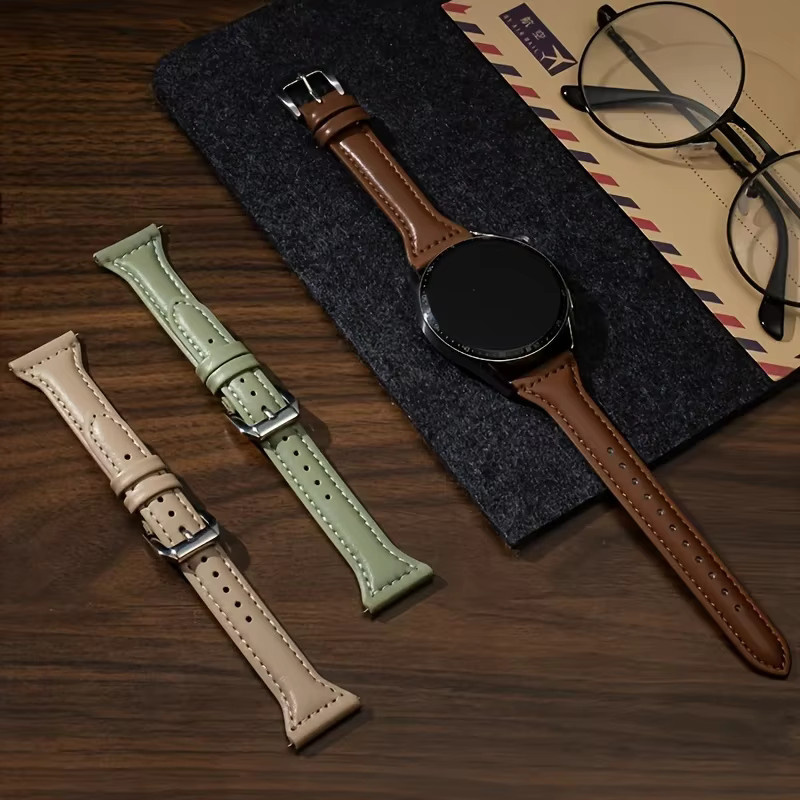 Uhrenarmband Leder, 20mm 22mm, für HUAWEI Uhr GT 6 pro 5 4/Uhr 5 Pro GT 3 2 2e Pro - Bild 2