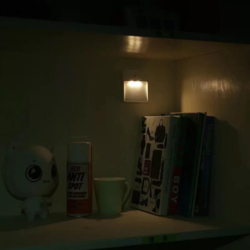 Lcamaw Lighting Light LED-Innenwandleuchte in Weiß mit PIR-Bewegungsmelder und Dämmerungssensor, batteriebetrieben, magnetisches kabelloses Nachtlicht für Küchenschrank, Treppen und Flur - Bild 3