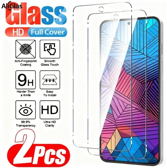 2 Stück Displayschutzfolien aus gehärtetem Glas für Samsung Galaxy S25 S24 S23 S22 S21 Plus FE, transparent - Bild 1