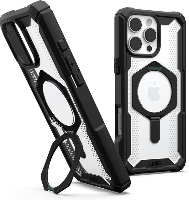 Urban Armor Gear MagSafe-Hülle Plasma XTE für Apple iPhone 16 Pro, Schwarz Transparent - Bild 1