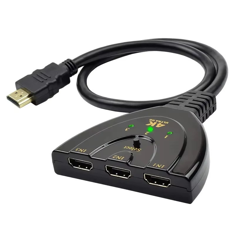 IPUMYNO 3 in 1 HDMI Splitter Switcher 4K HDTV Selector in Schwarz für PS4 und Spielekonsolen - Bild 6
