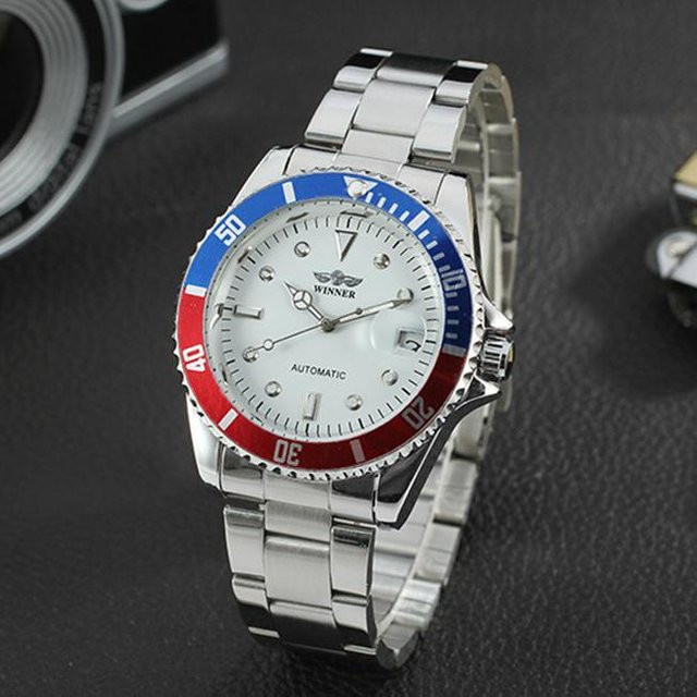 T-Sieger Armbanduhr Automatik, Edelstahl, Leder, Herren, Schwarz - Bild 1