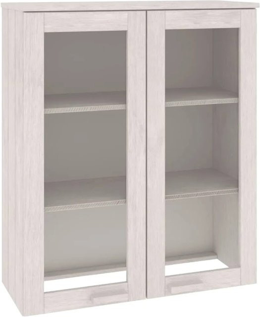 vidaXL Highboard-Oberteil HAMAR aus Massivholz in Weiß, B/T/H: 85 x 35 x 100 cm - Bild 1