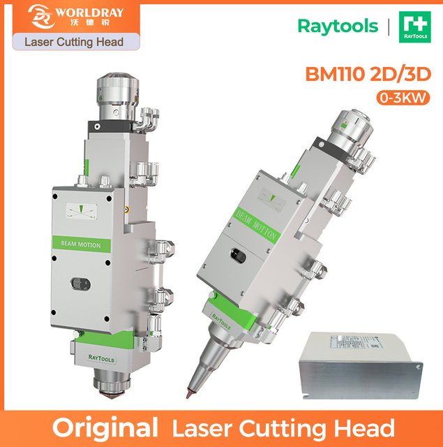 Raytools BM110 Autofokus-Faserlaser-Schneidkopf 3,3kW in Silber mit doppelter Schutzlinse für Metallschneidemaschinen - Bild 1