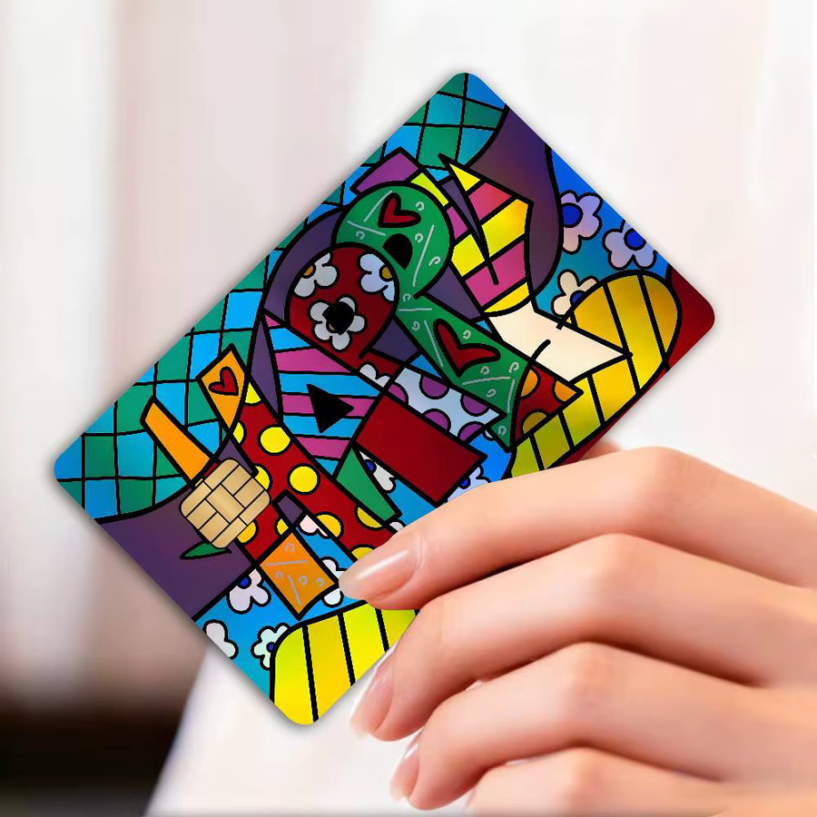 Britto Laser Glänzende Bankkarten-Aufkleber Wasserfest und Abnehmbar in Multicolour zur persönlichen Dekoration - Bild 4