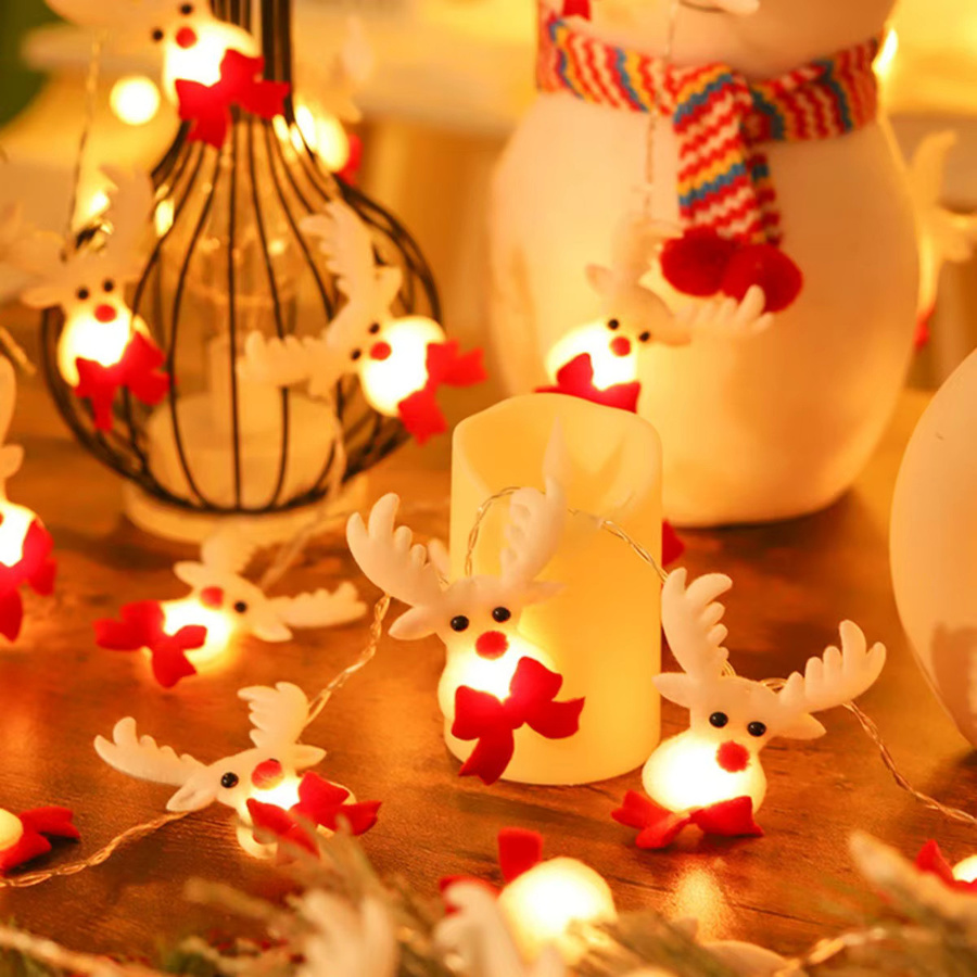 Peach Forest LED Elch Lichterkette für die Weihnachtsdekoration im Innen- und Außenbereich - Bild 3
