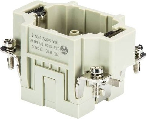 Wieland Electric Steckereinsatz 70.810.1056.0, 10-polig, Grau, 5 Stück - Bild 1