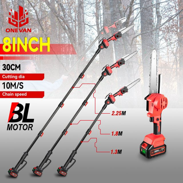 Kabellose Teleskop-Astsäge mit bürstenlosem Motor für Makita 18V LXT Akku-System - Bild 1