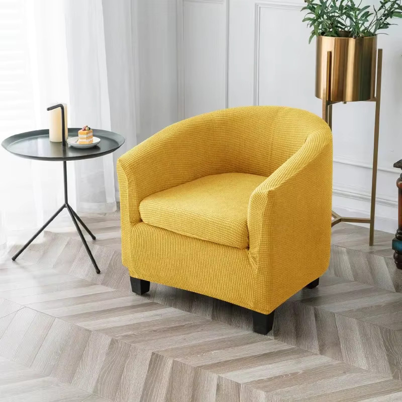 Yupartex Sesselbezug aus Stretch-Polar-Fleece mit Sitzkissenbezug für Club-Sofas und Sessel, einfarbig und modern - Bild 3