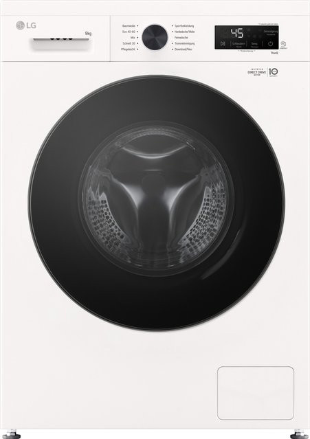 LG Waschmaschine F4WB309Y Frontlader in Weiß mit 9 kg Kapazität, 1310 U/min und App-Steuerung - Bild 1