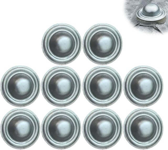 Binchi Wasserdichte Metall-Dachschraubenkappen aus Edelstahl in Silber für Außen-Dachverkleidungen, Garagen und Terrassen - Bild 1
