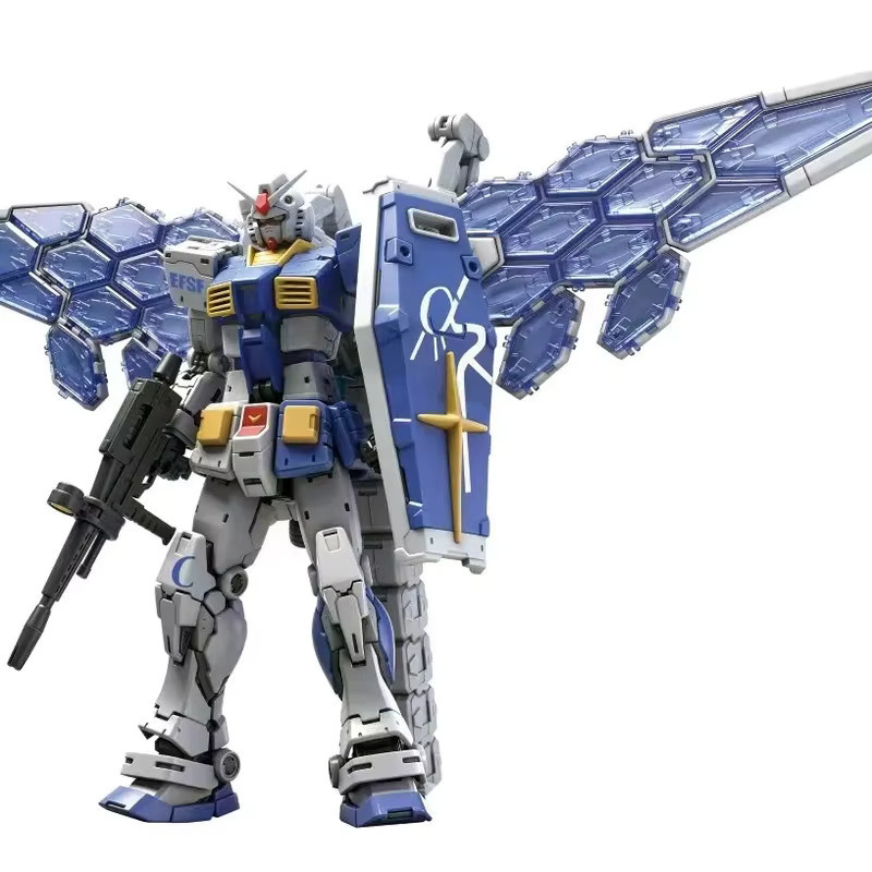 Bandai RG40C 1/144 RX 78F Kowloon Fist Color Scheme Osaka Transparent Wing Assembly Modellbausatz, Actionfigur - Bild 3