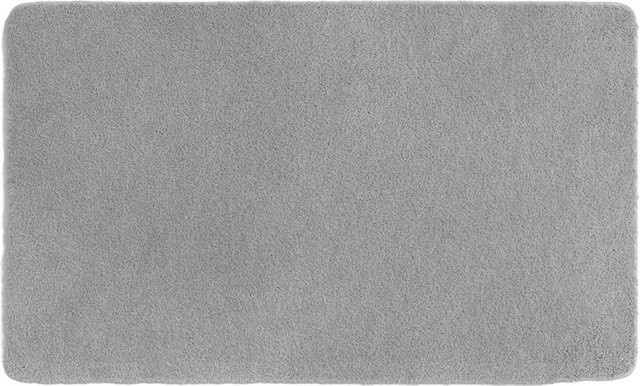 Badematte LANA in Grau, rechteckig, aus Polyacryl, pflegeleicht und unterbodenheizungstauglich - Bild 1