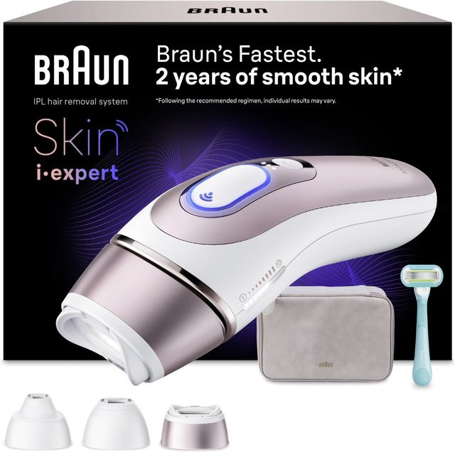 Braun Skin i-expert Pro IPL Haarentfernungssystem, weiß/bronze, Unisex - Bild 1