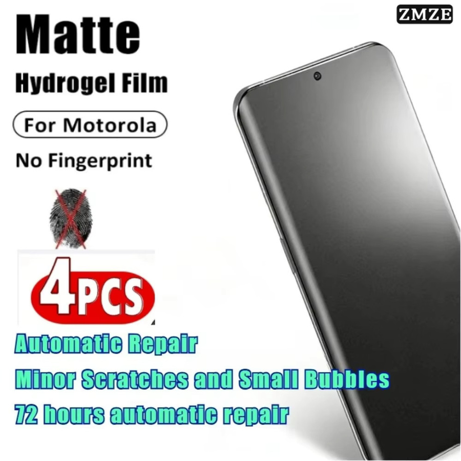 4er-Pack Hydrogel-Displayschutz Folie für Motorola Edge 60 Stylus, 60S, 60 Fusion, 60 Neo, 60 Pro und Edge 70 Fusion, transparent, gebogene Matte - Bild 5