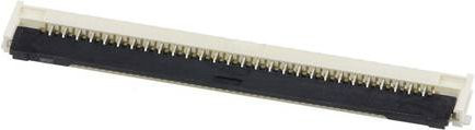 Molex FFC/FPC-Anschluss 28-polig mit 1,00 mm Rastermaß in Weiß - Bild 1