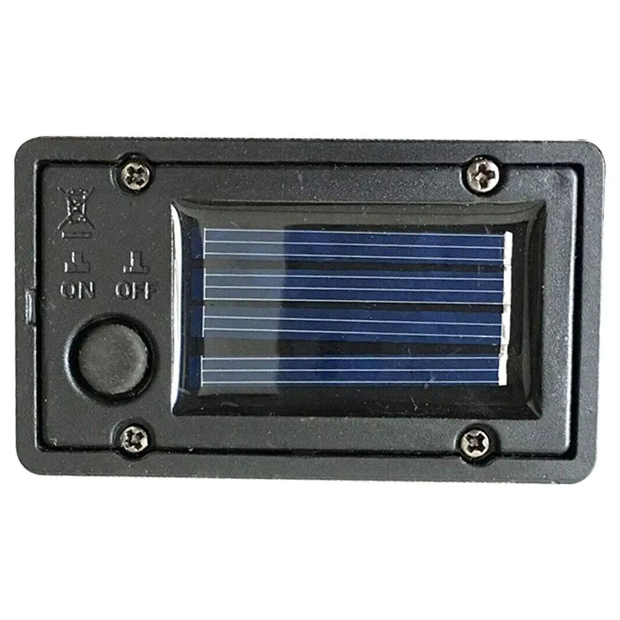 Wasserdichte Solarbatterie-Aufbewahrungsbox für Garten-LED-Rasenlampen in Schwarz - Bild 6