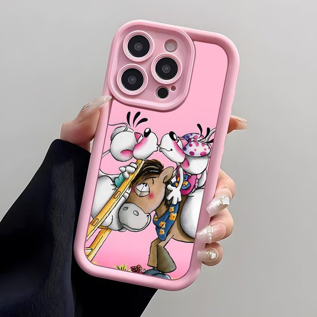 Diddl Handyhülle aus weichem Silikon für Apple iPhone in Rosa - Bild 1
