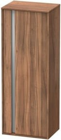 Duravit Hochschrank Ketho in Nussbaum Natur mit Glastüren, B: 50 cm, T: 36 cm, H: 132 cm - Bild 1