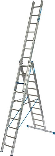 Krause Vielzweckleiter STABILO + S aus Aluminium in Silber mit 10 Stufen - Bild 1