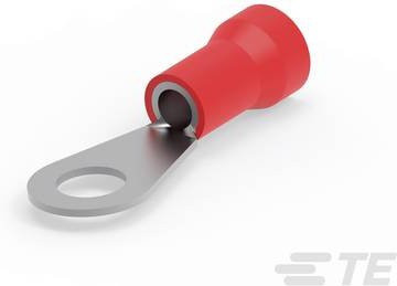 TE Connectivity Ringkabelschuh 52291, teilisoliert, Rot, Loch-Ø: 8,33 mm - Bild 1
