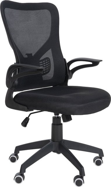 CLP Bürostuhl Hudson Ergonomischer Chefsessel in Schwarz mit Lendenwirbelstütze, Armlehnen und Fußkreuz, Belastbarkeit bis 120 kg - Bild 1