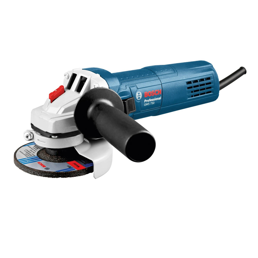 Bosch Professional Winkelschleifer GWS 750-125 mit 750 W und 11000 U/min in Blau-Schwarz-Mehrfarbig - Bild 2
