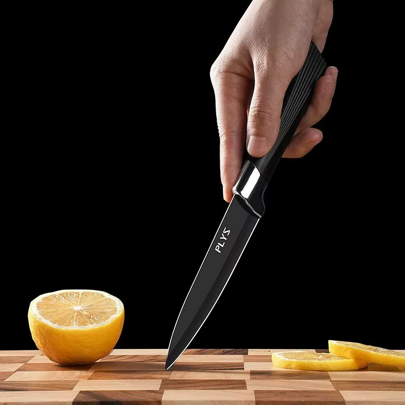 PLYS Küchenmesser Set aus Edelstahl in Schwarz - Bild 3