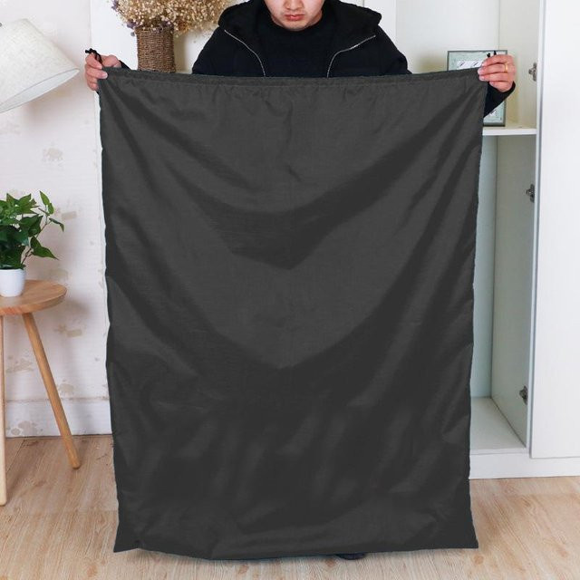 DC-HOME Textile Wäschebeutel mit Kordelzug in Schwarz, B/H: 70 x 90 cm - Bild 1