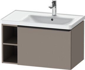 Duravit Waschtischunterschrank D-Neo Wandhängend Schwarz/Basalt Matt B: 78,4 cm, T: 45,2 cm, H: 44,0 cm - Bild 1
