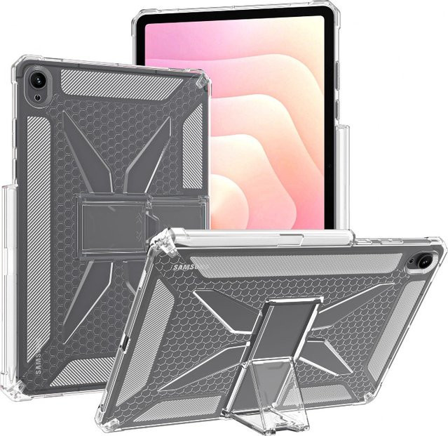 ZNOVAY Schutzhülle für Samsung Galaxy Tab S11 11 Zoll 2025 aus TPU und PC mit Standfunktion, Farbe: transparent - Bild 1