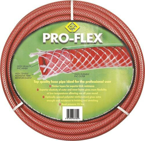 C.K Pro-Flex Gartenschlauch Rot, Durchmesser: 19 mm, Länge: 30 m, Anschluss: 3/4 Zoll - Bild 1