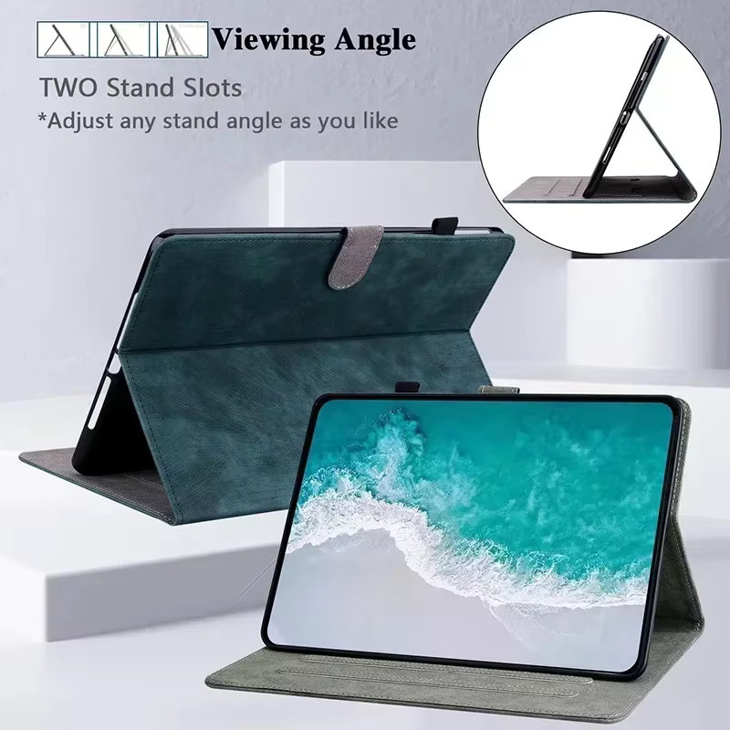 JESSLEI Ledertasche in Grün für iPad Air, iPad Pro und iPad Mini Modelle - Bild 5