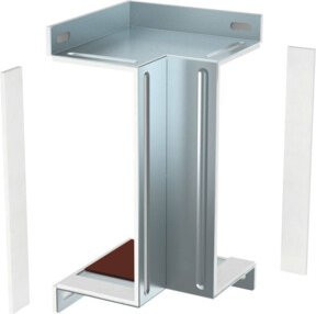 OBO Bettermann Inneneck silber B/H: 16,5 x 31,4 cm - Bild 1