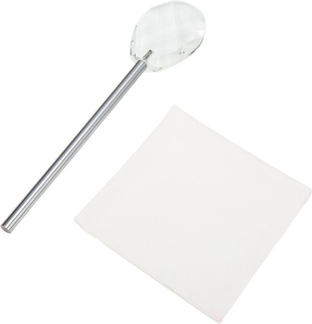 Koogeelife Handheld Glasprisma Effektfilter mit langem Griff für Kameraaufnahmen von Personen und Landschaften in Transparent und Weiß - Bild 1