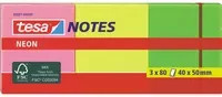 tesa Haftnotizen Neon Notes in Pink, Gelb, Grün und Multicolour, 3er Pack - Bild 1