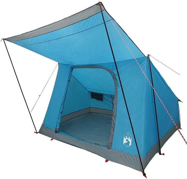 vidaXL Campingzelt mit Dach und Speicher in Blau, B/T/H: 282 x 225 x 154 cm - Bild 1