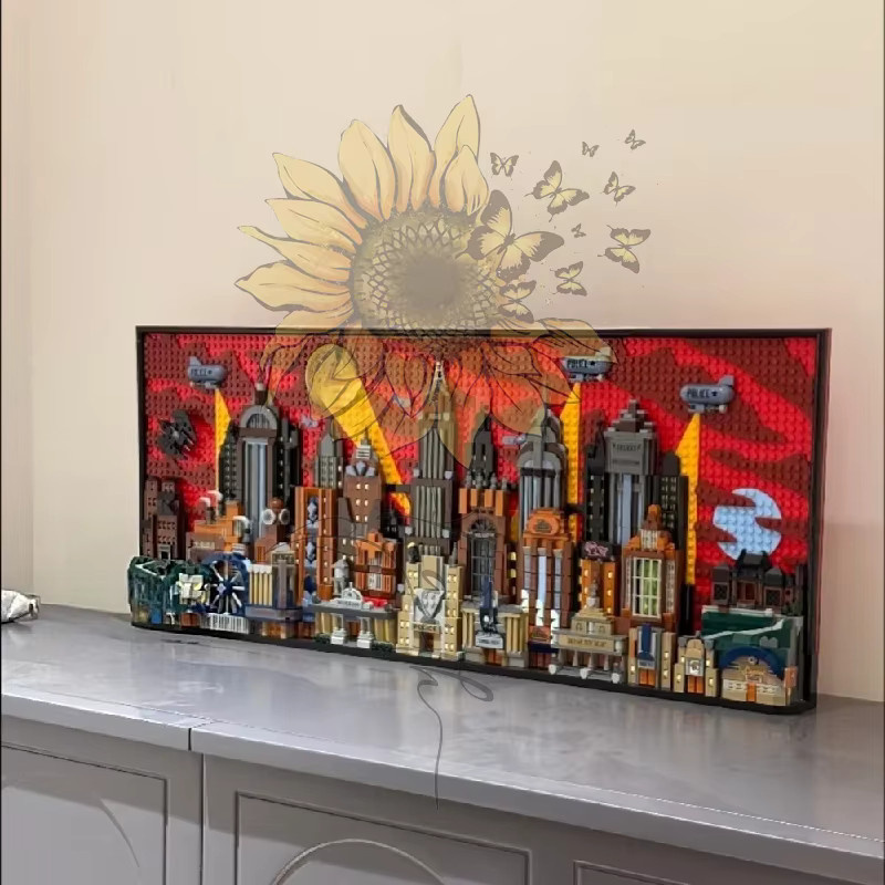 Hot Toys Gotham City Baustein-Set, Wanddekoration, 4210 Teile, ab 14 Jahren - Bild 3