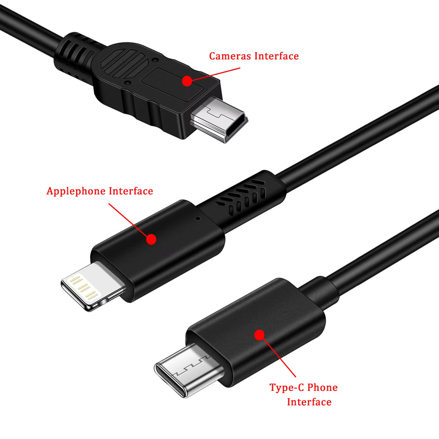 Canon OTG-Kabel in Schwarz zum Transfer von Fotos und Videos auf dein Smartphone oder Tablet - Bild 2