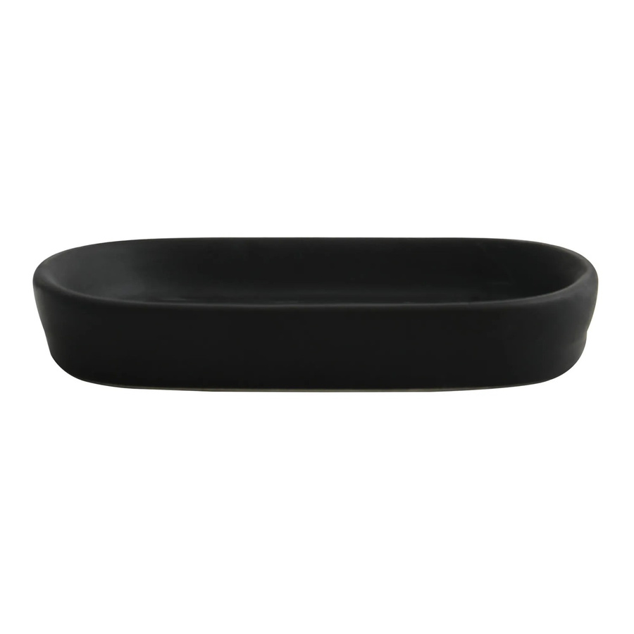 MSV Seifenschale Maonie aus Keramik in Mattschwarz, B: 13,9 cm, T: 9 cm, H: 2,4 cm - Bild 2