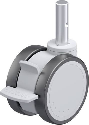 Blickle LKDG-PATH 100K-FI-ZA51 Kunststoff-Doppelrolle in Grau und Silber, Rad-Durchmesser: 100 mm, Tragfähigkeit: 100 kg - Bild 1