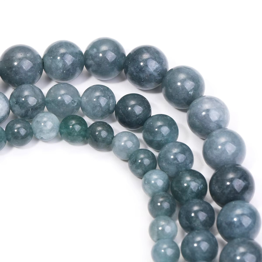 SHIJIWLS Jadeit Jade Perlen, Runde Edelstein Perlen, Unisex - Bild 5