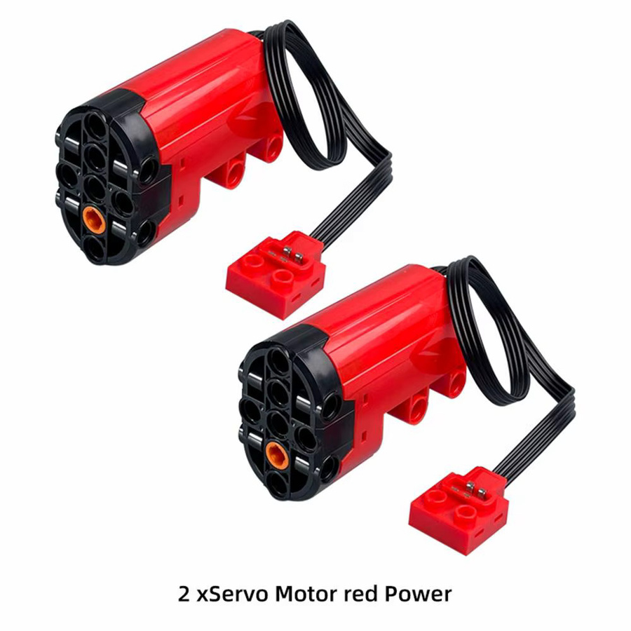Leleopodo MOC Power Funktionen Servo Motor 88004 High Speed DIY Baustein Zubehör, Rot - Bild 5