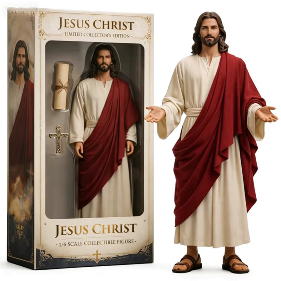 APWIKOGER Jesus Christus Sammler-Edition Figur im 1/6 Maßstab, Heiliges Herz Statue, Multicolor - Bild 4