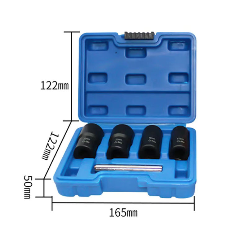 5er Set Mutter- und Bolzen-Extraktor Set für gebrochene Schrauben, Durchmesser: 17 mm, 19 mm, 21 mm und 22 mm - Bild 3