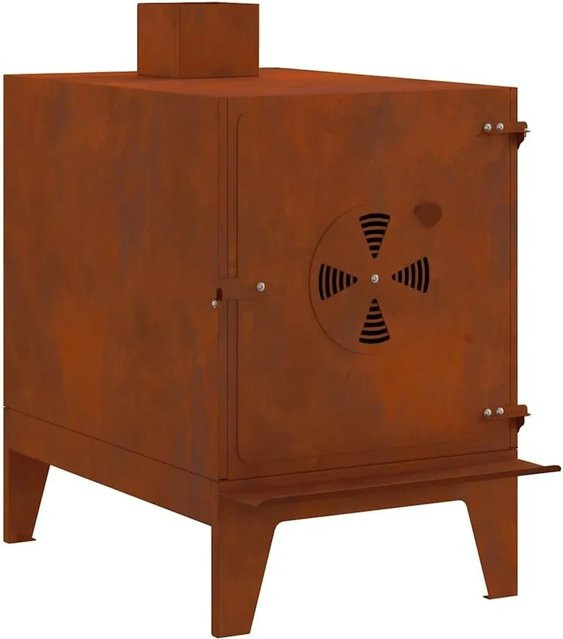 vidaXL Gartenofen Chiminea aus Cortenstahl in Braun, B/T/H: 35 x 50 x 60 cm - Bild 1