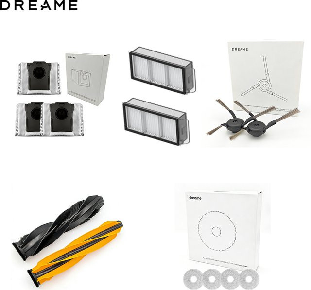 Dreame Zubehör Set für X50 Ultra und L50 Ultra mit Seitenbürsten, Dual-Roller, Filtern, Mopps und Staubbeuteln für L40s Ultra Staubsauger Ersatzteile - Bild 1