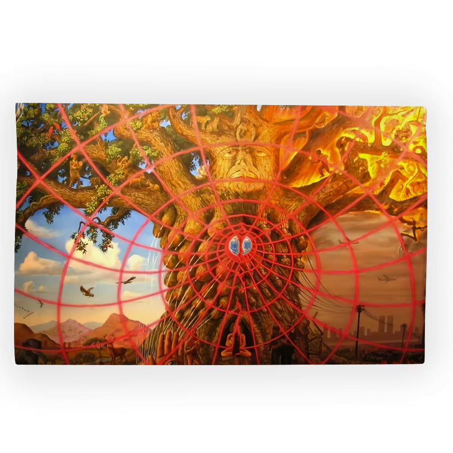 Art Alex Dekorative graue Flagge für Outdoor, Camping und Party, rechteckiges Textil-Banner - Bild 3