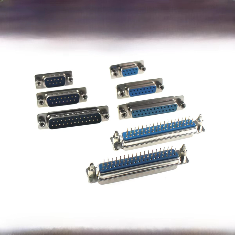Hongqiwei D-Sub Stecker Set 5er Pack mit DB9 DB15 DB25 und DB37 Pin Gerade 180 Grad Männlich und Weiblich für PCB Montage - Bild 2
