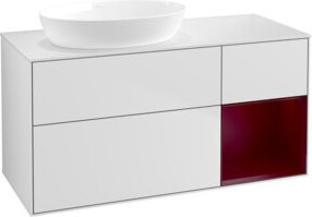 V&B Waschtischunterschrank Finion in Weiß lackiert, Breite: 120 cm, Tiefe: 50,1 cm, Höhe: 50,1 cm - Bild 1